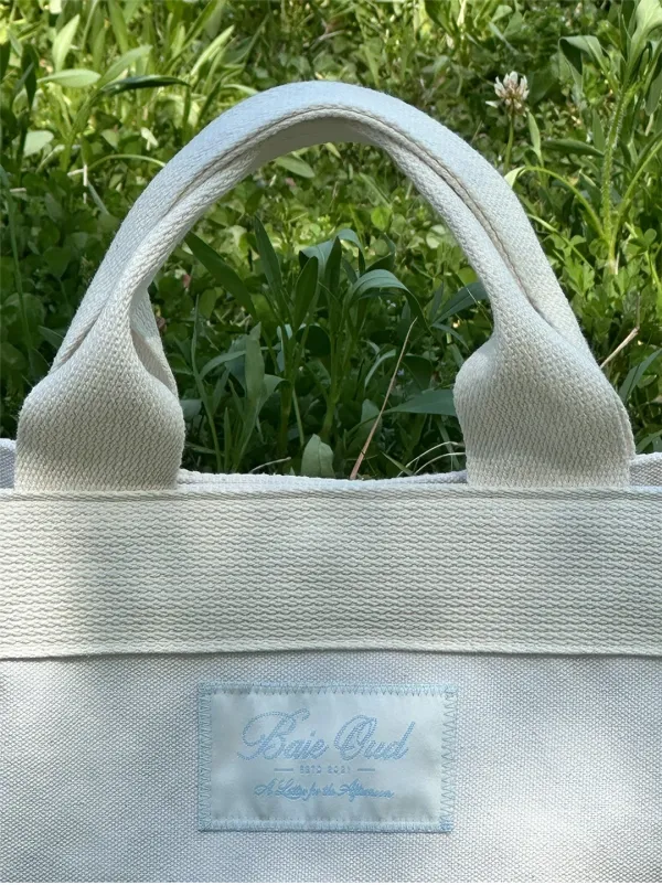 BAIE OUD Canvas tote bag_ecru
