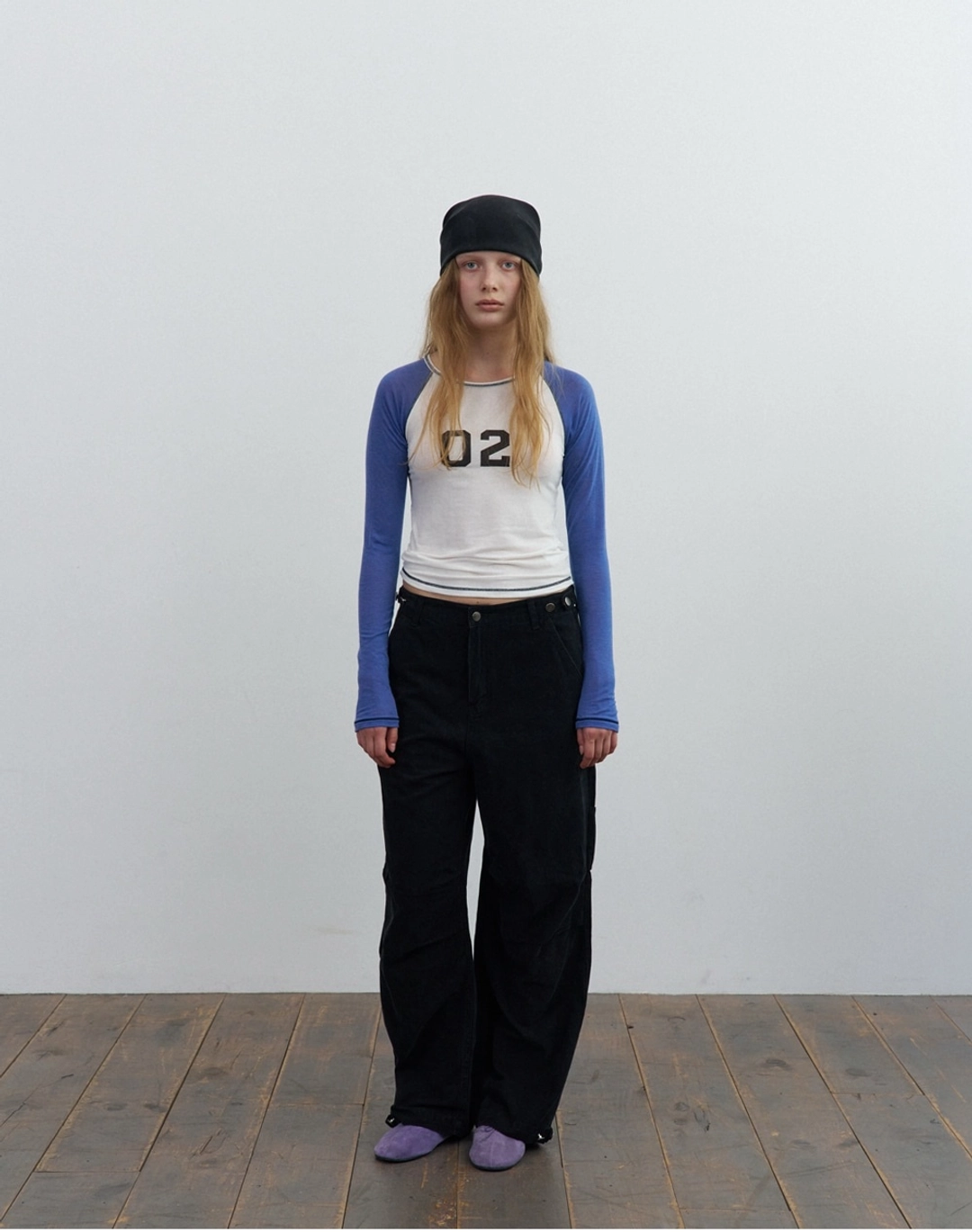 포에토 Adjust black oxford pants 상품 이미지 1
