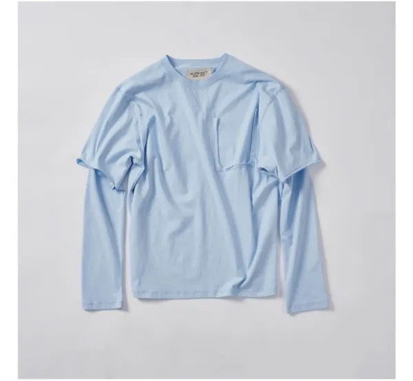 [PLZPROJECT]LAYERED LONG SLEEVE, SKYBLUE