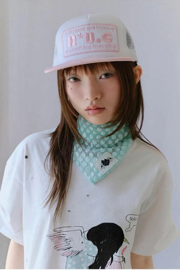 HUG sweet trucker cap (Pink)