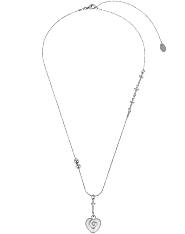 heartmaze necklace-white