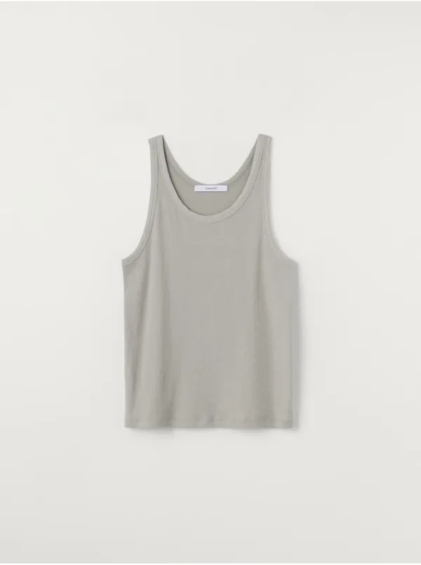 layered cotton sleeveless t-shirt (5colors)