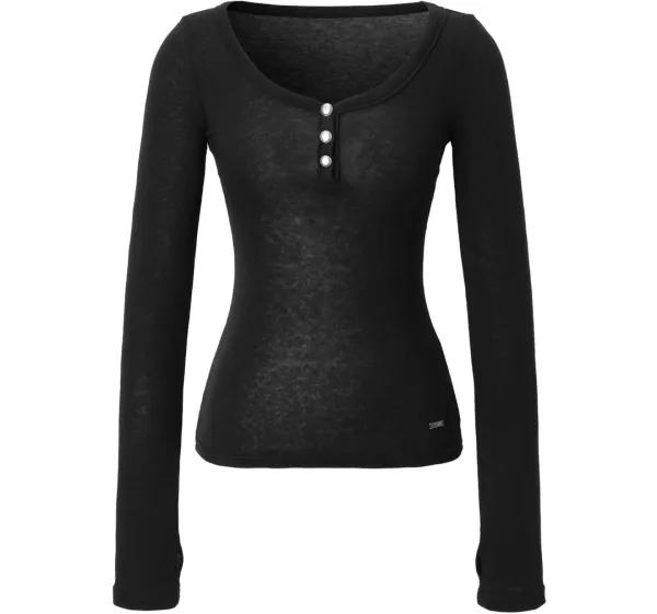 Steel Button Top (black)