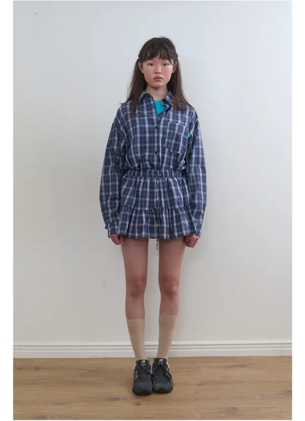 325. Sawa Check SK _ Navy Check