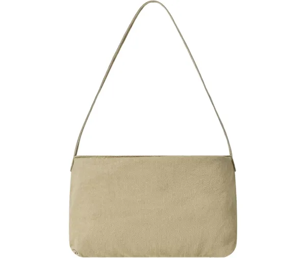 WASHED COTTON TOTE BAG-BEIGE