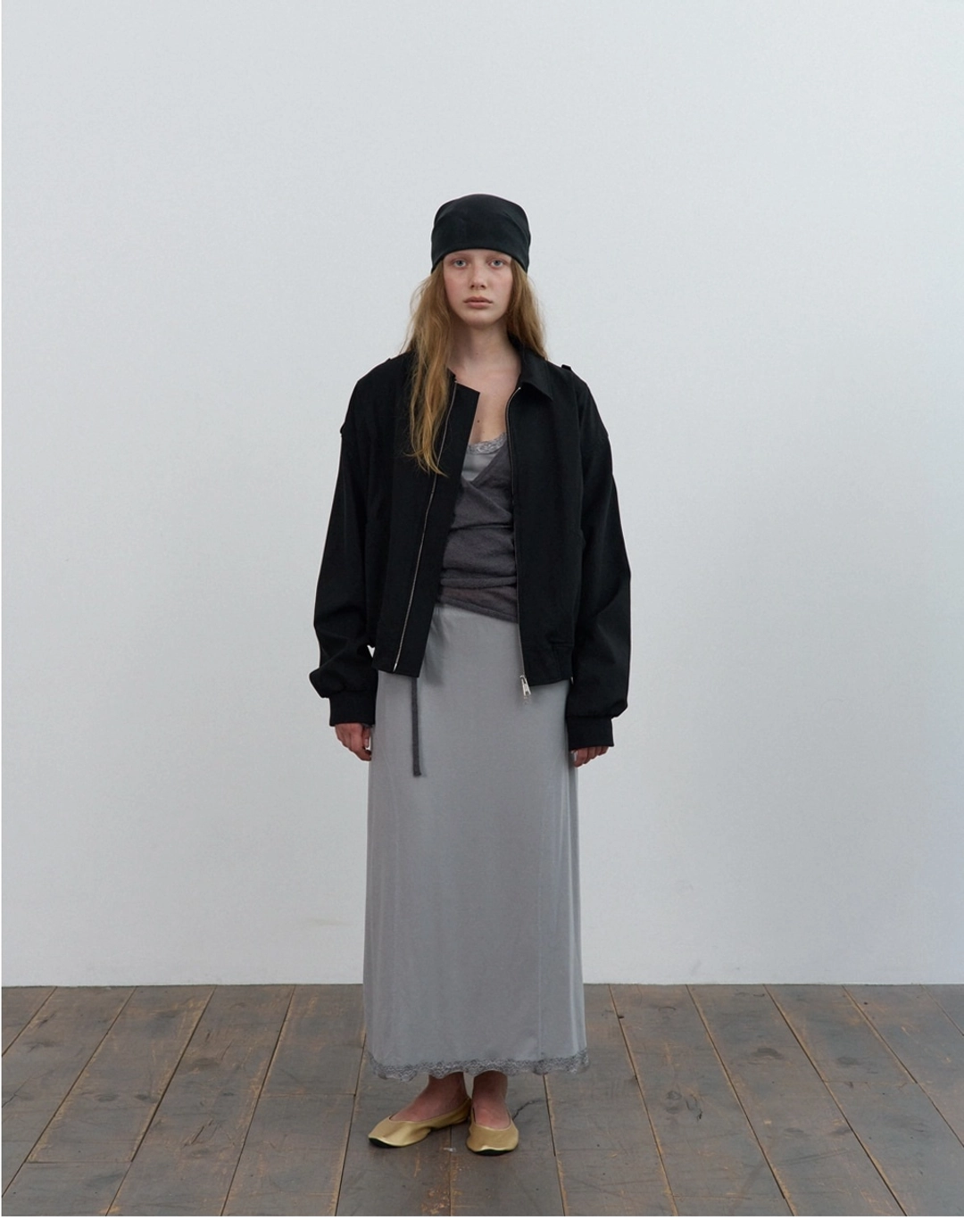 포에토 Reck collar blouson - black 상품 이미지 1