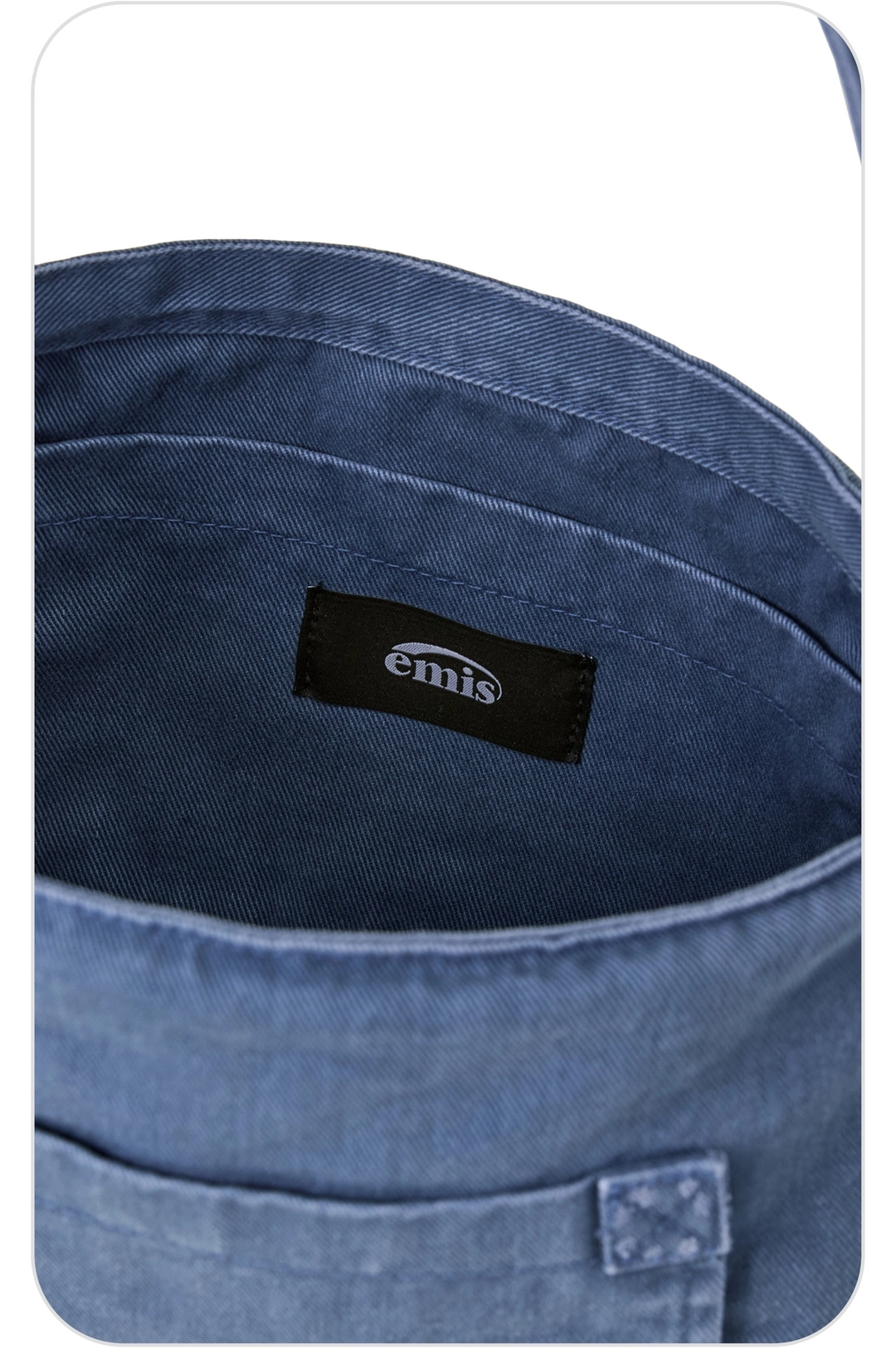 이미스 WASHED COTTON TOTE BAG-BLUE 상품 이미지 3