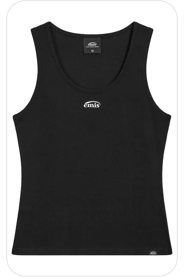 (W) 2PACK SLEEVELESS TOP-BLACK