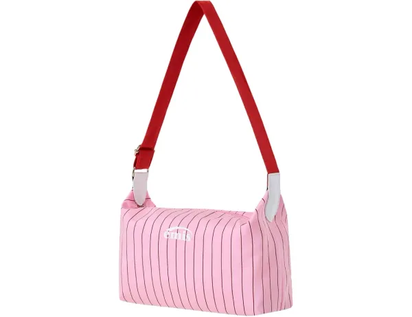 STRIPE HOBO BAG-PINK