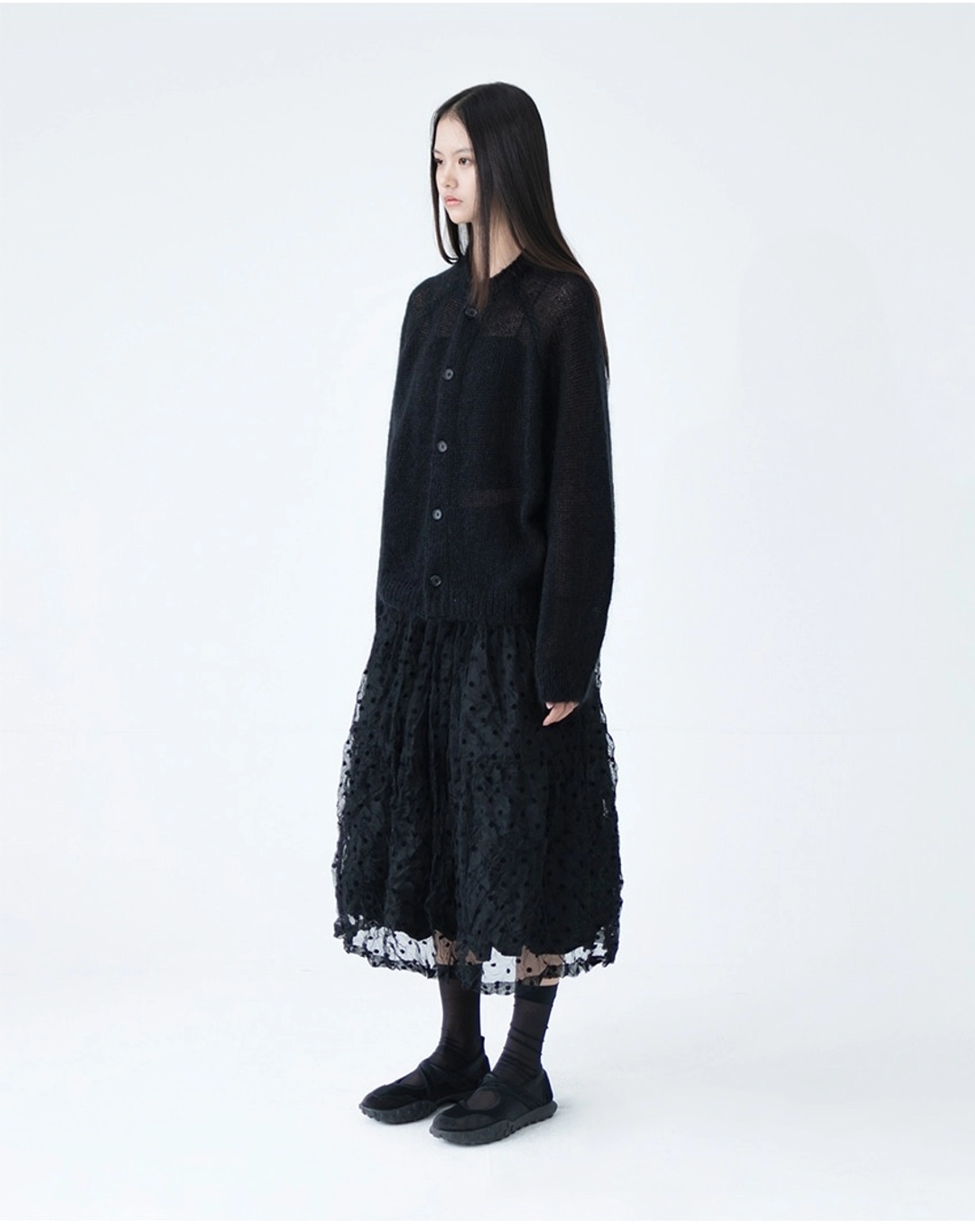 유노이아 sheer mohair cardigan (open, 10/28 순차 출고 예정) 상품 이미지 2
