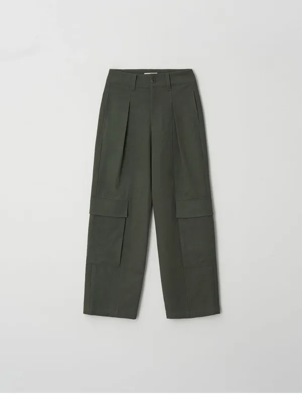 Washed Cargo Pants(Khaki)