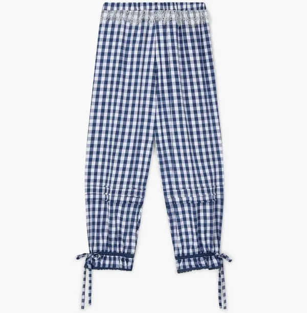 Lace Gather Pants_Check