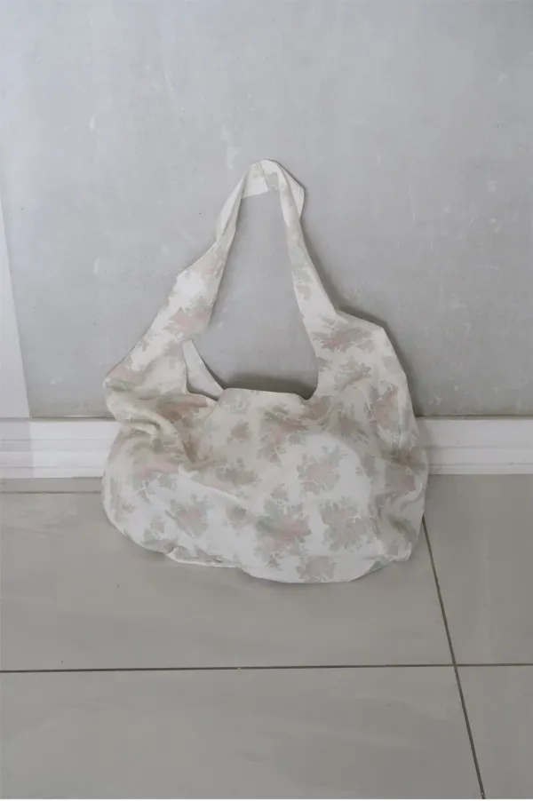 Aoyama floral bag - ivory