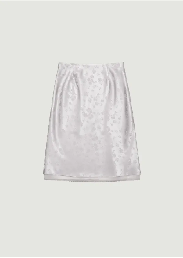 MELROSE SATIN MIDI SKIRT