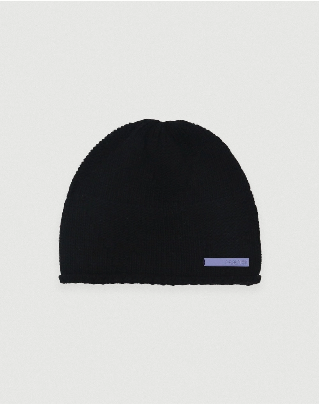 포에토 Blank cashmere beanie - black 상품 이미지 1