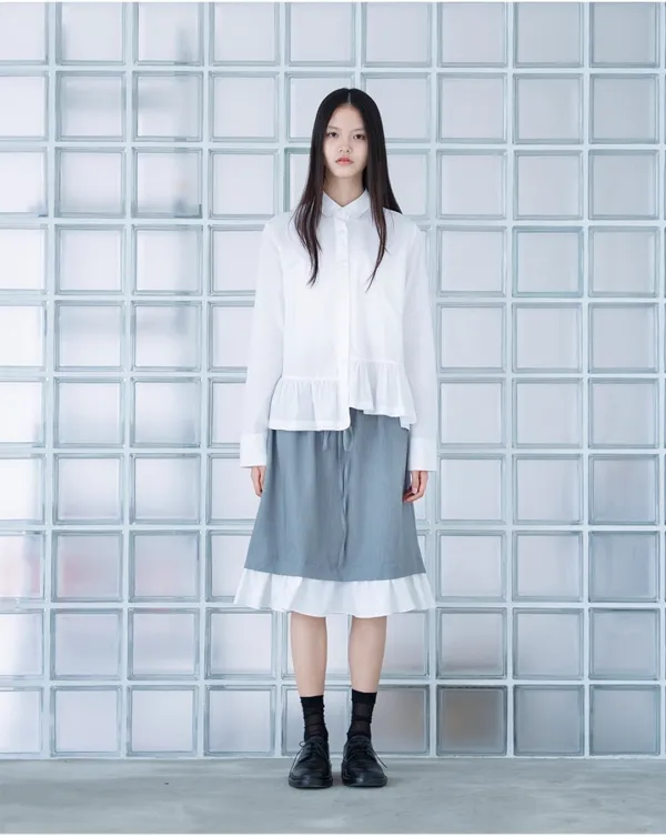 asym hem line shirt (open, 10/6 순차 출고 예정)