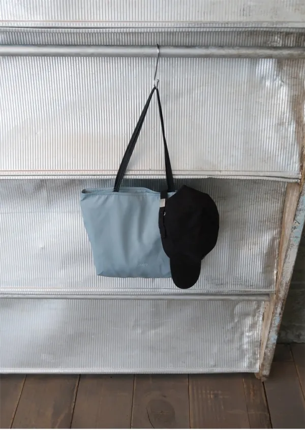 Easier color nylon tote bag - blue