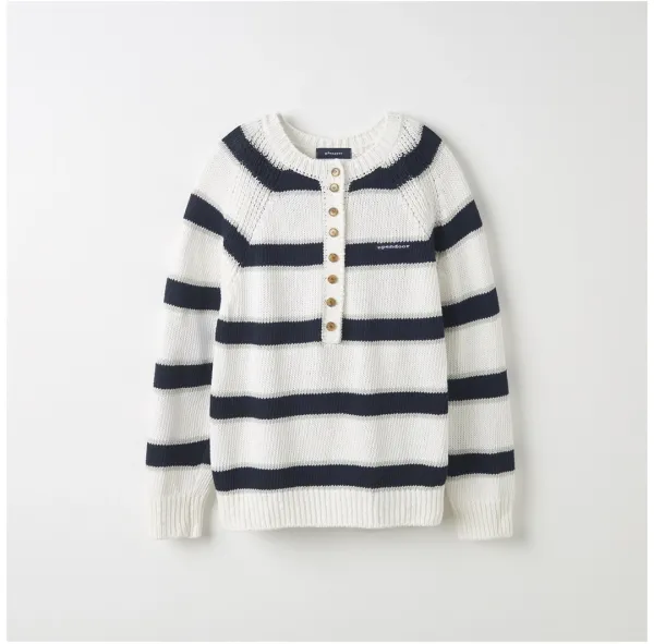 Latte stripe knit Navy