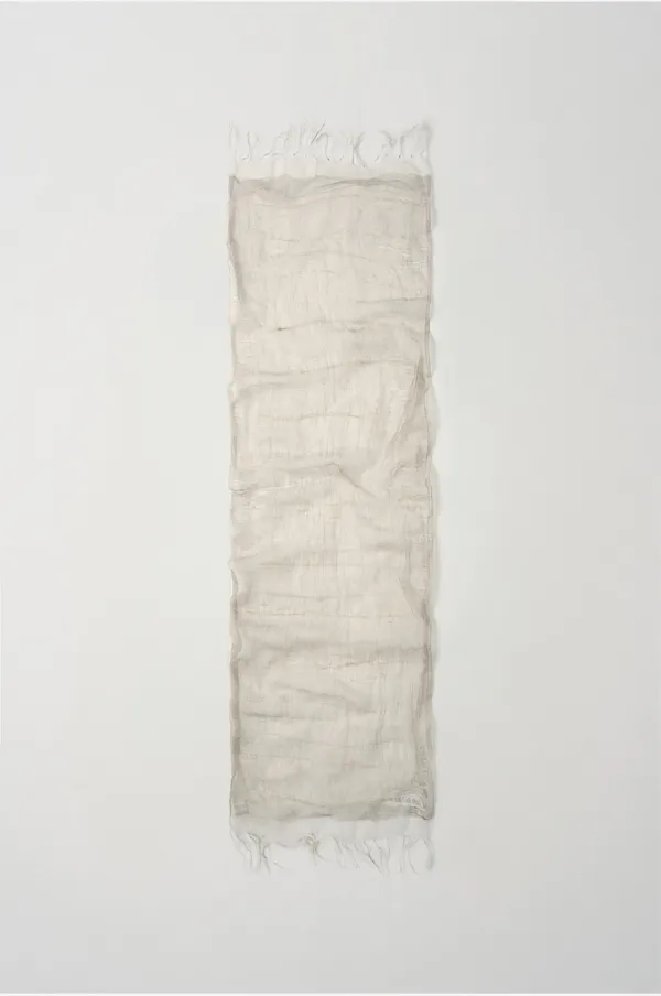 Fringe Detail Scarf (Gray)