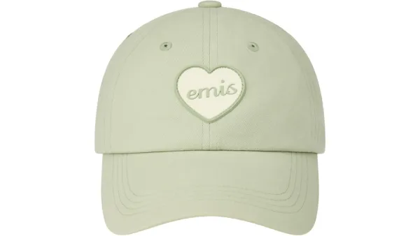 HEART RUBBER PATCH BALL CAP-MINT