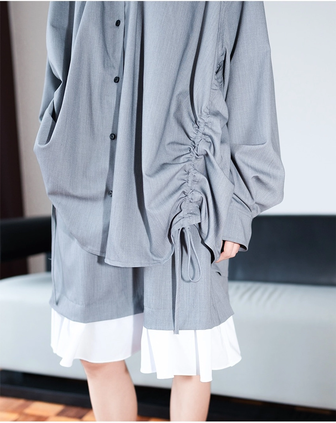 유노이아 side string over shirt (open, 10/6 순차 출고 예정) 상품 이미지 1