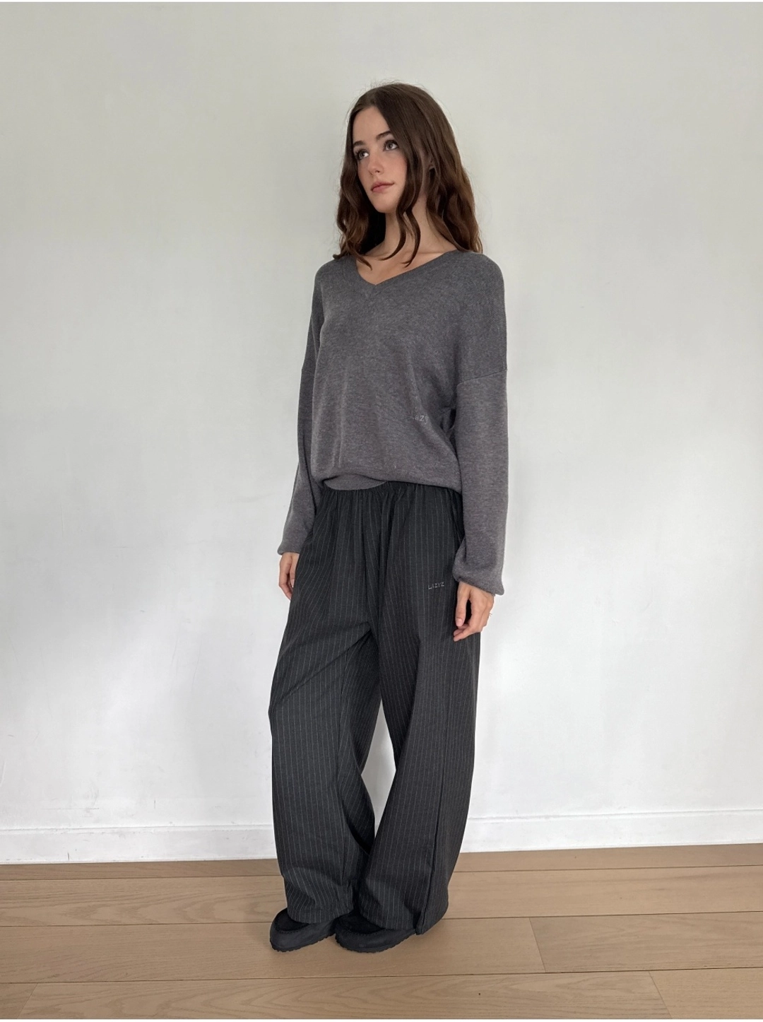 레이지지 Pin Stripe Banding Pants (3Colors) 상품 이미지 1