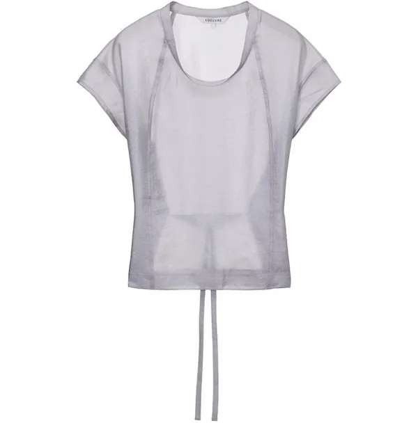 [GREY 6/5 예약배송]Sheer Belted U-Neck Blouse SW6MB723_2color