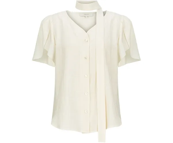 Wendy Tie Blouse (Cream)