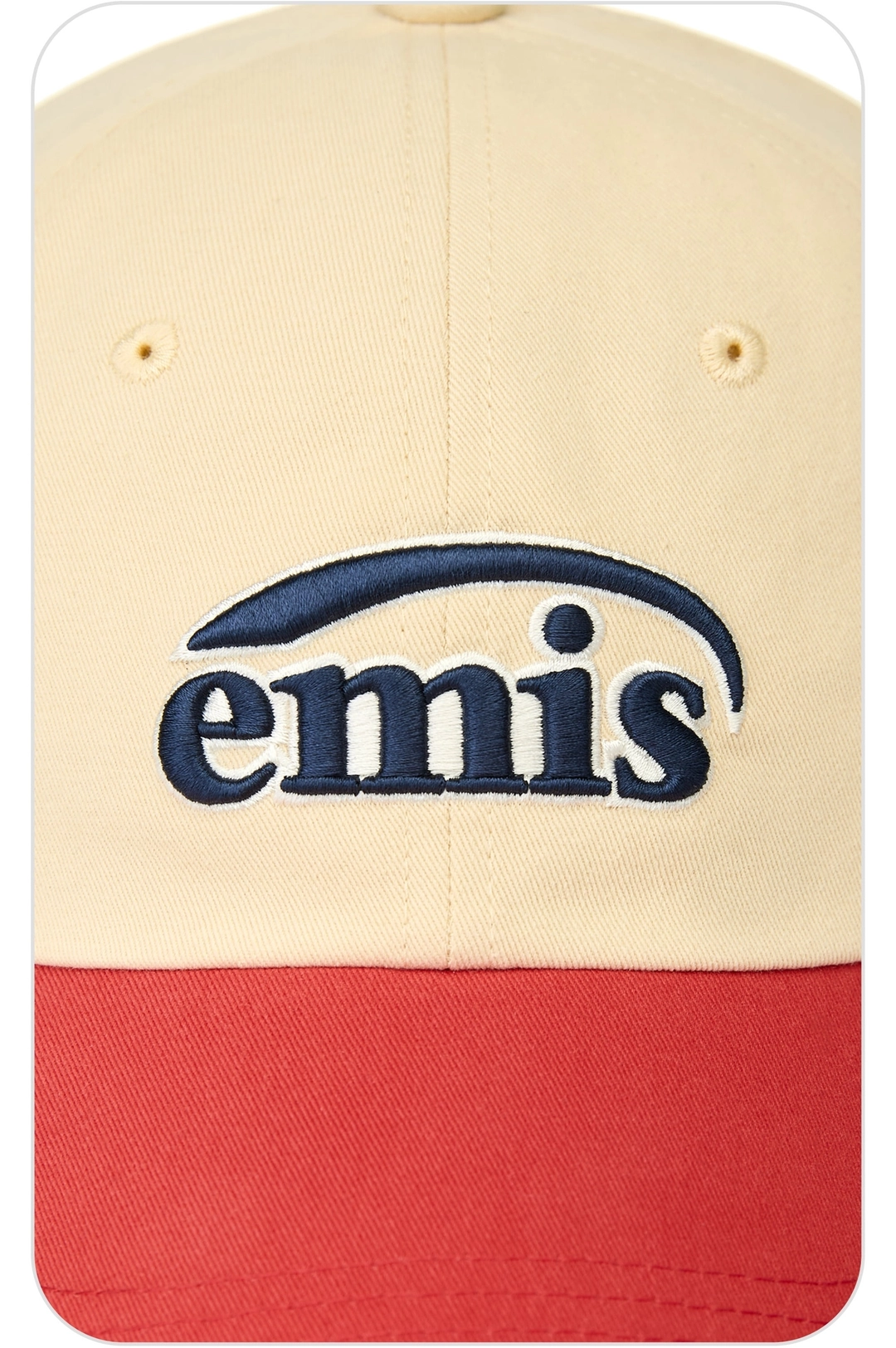 이미스 DUO LOGO TWO TONE BALL CAP-BEIGE 상품 이미지 3