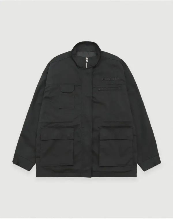 [10th] Active cotton work jacket - charcoal