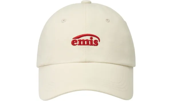 SMALL LOGO BALL CAP-CREAM