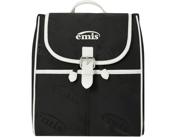 LOGO JACQUARD BACKPACK-BLACK