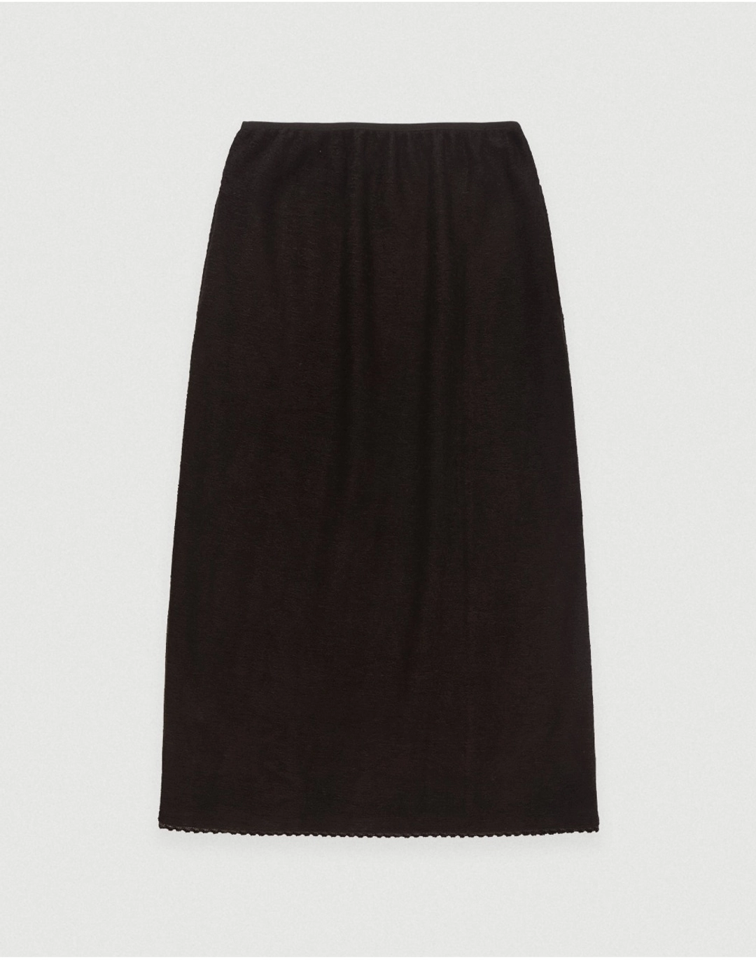 포에토 Brushed fleece skirt - brown 상품 이미지 1