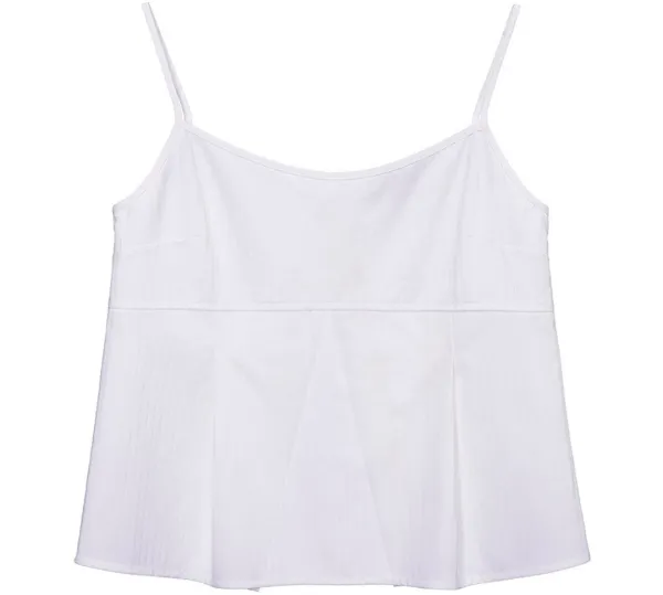 Cotton Stripe Jacquard Sleeveless Top SW6MB747_2color