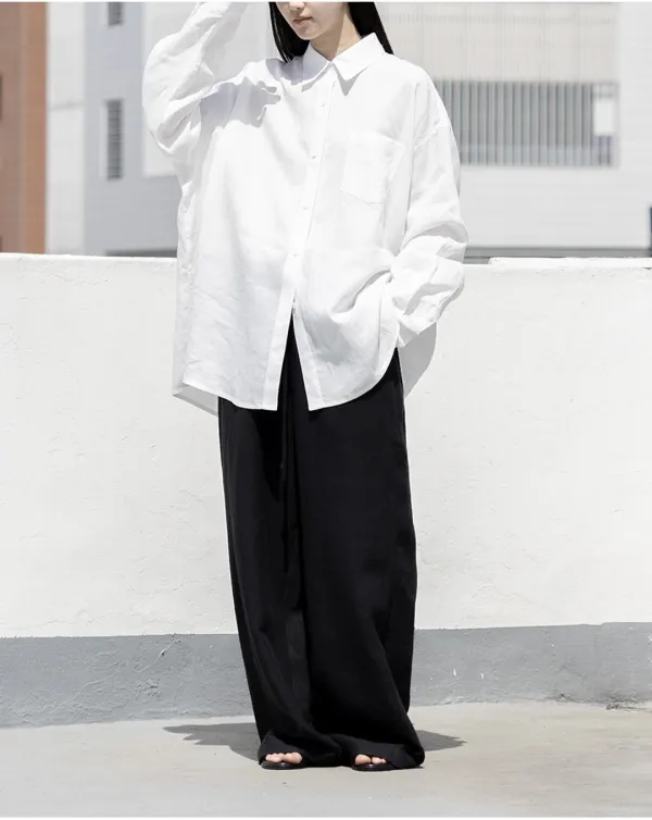 [nature] linen gather pants (open, 단독 주문 시 선발송)