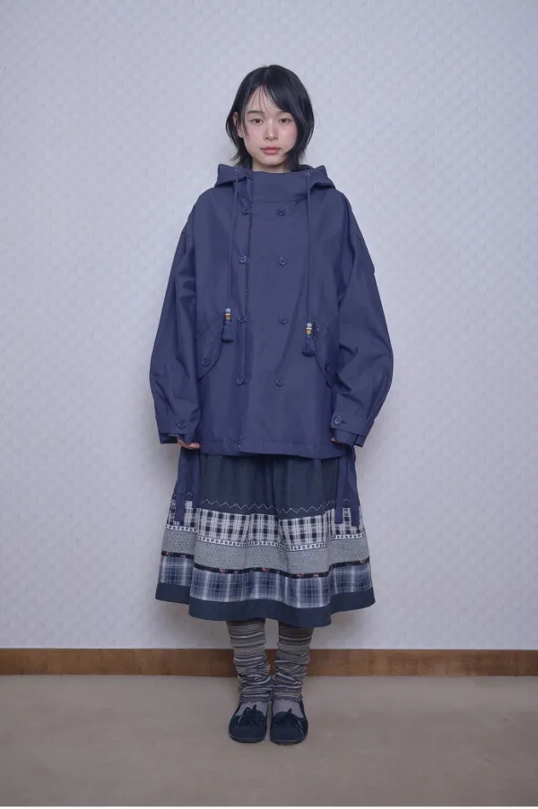 Washed field jacket (Navy)