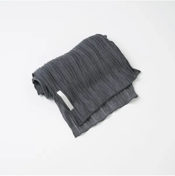 (6/5 예약배송) Sheer Wrinkle Scarf [Gray]