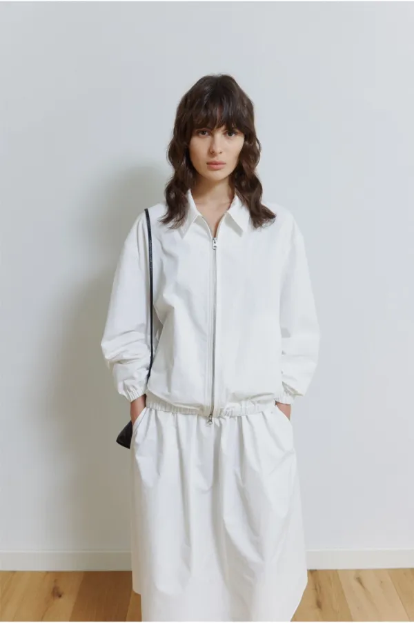 Faro Cotton Blouson in White
