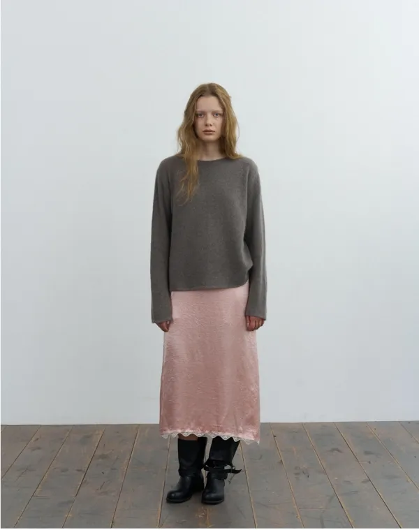 Rowe raccoon knit - oat grey
