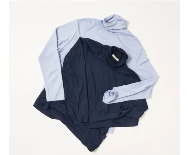 [PLZPROJECT]LOOSE TURTLENECK,  SKY BLUE
