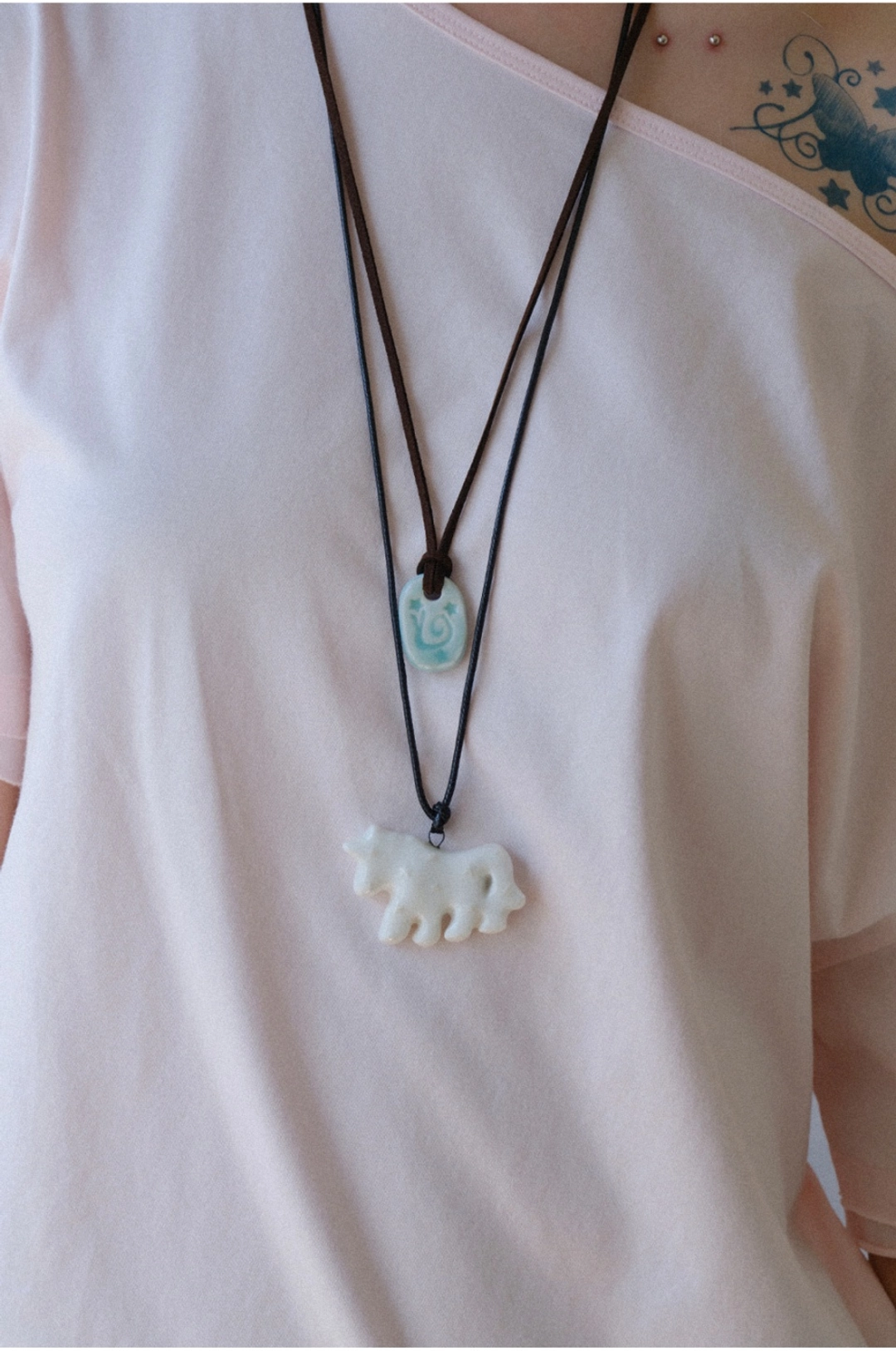 허그유어스킨 HUGYOURSKIN X GUOOOH snail necklace 상품 이미지 1