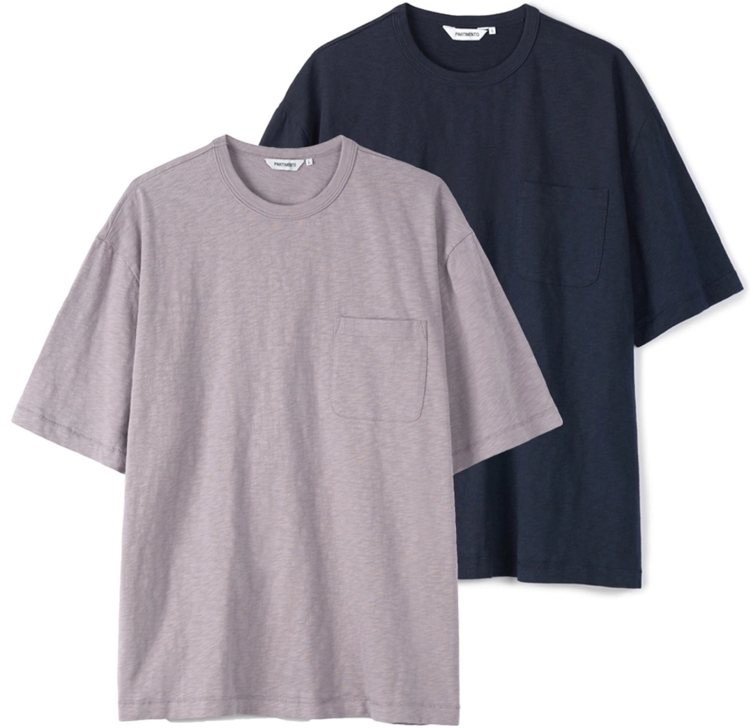 파르티멘토 Washed Slub Pocket Tee (9COLOR) 상품 이미지 3