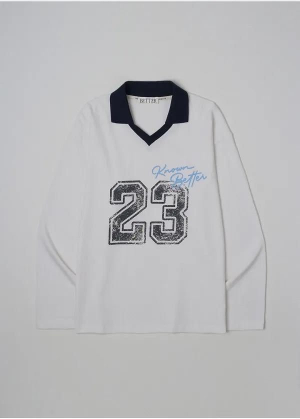 Nb longsleeve collar box T-shirt [KNSS05TS14]_Navy