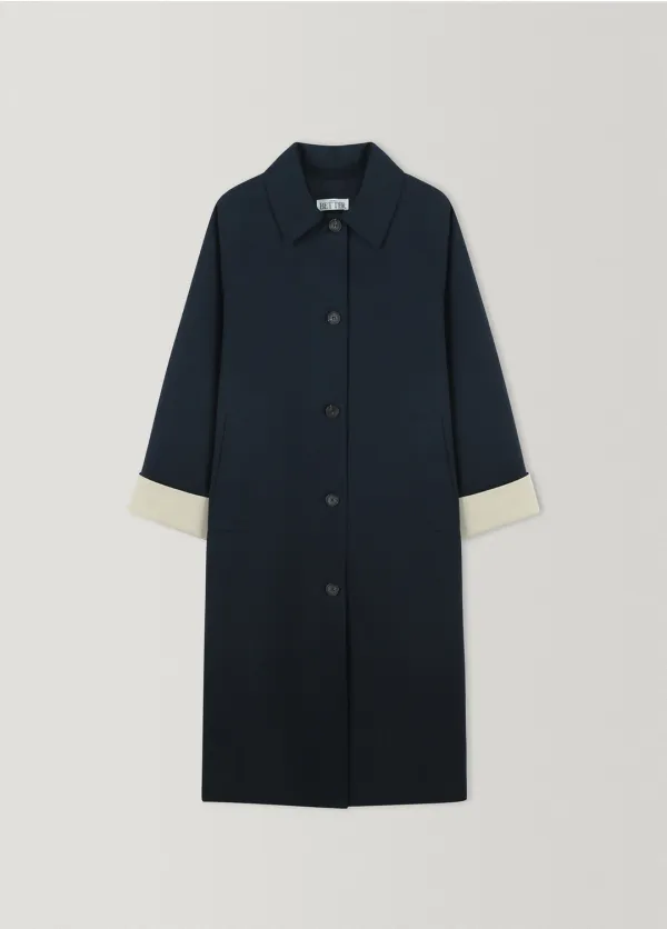 Cotton loose trench coat [KNSS05CT01]_Beige