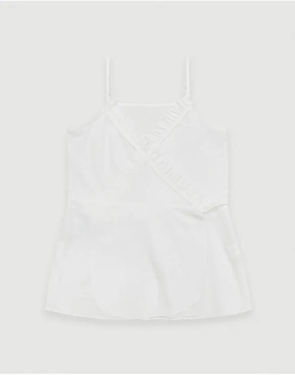 [2nd] Bell frilled cami dress - ivory
