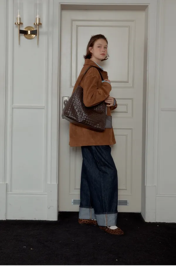 ANC WEAVING MESH BAG_BROWN