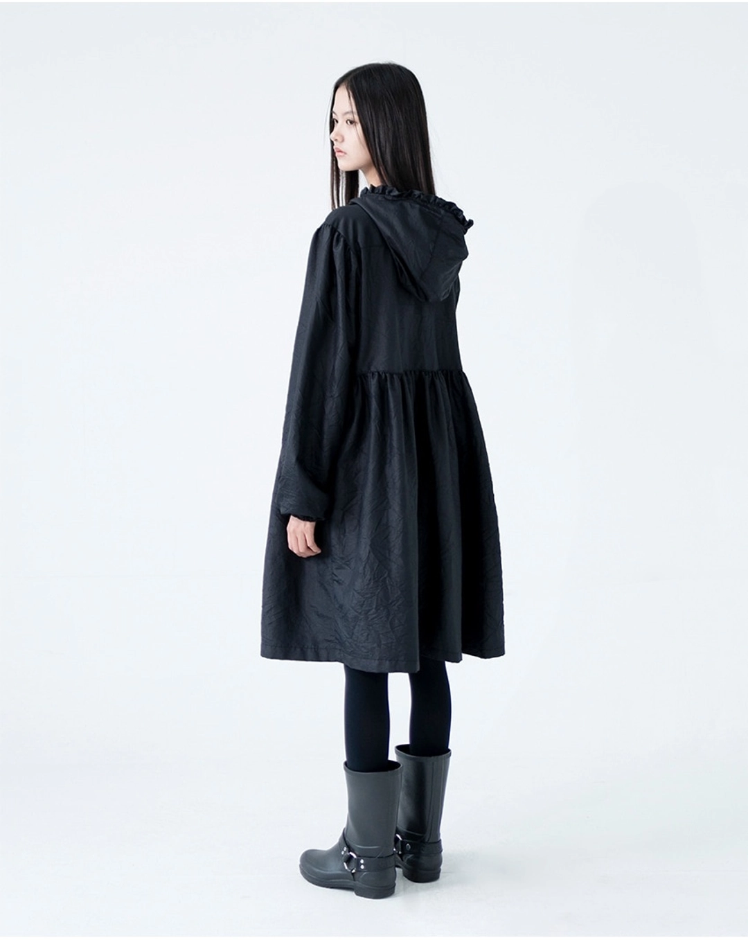 유노이아 crinkle hooded dress (open, 10/28 순차 출고 예정) 상품 이미지 2