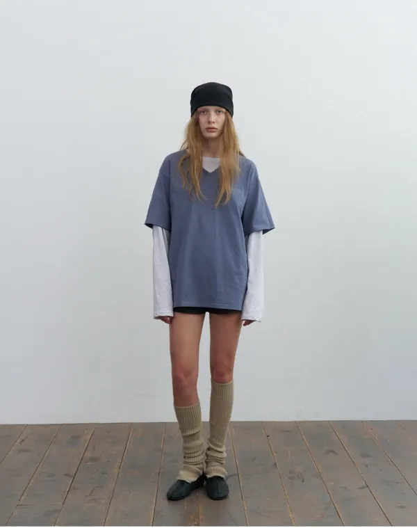 Double layer long sleeve tee (3 color)