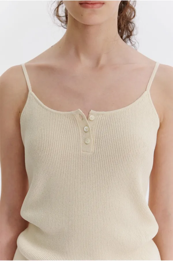 Glitter Rib Knit Top in Butter Yellow