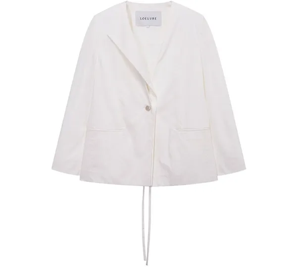 Detachable Collar V-neck Jacket SW6MJ783-03